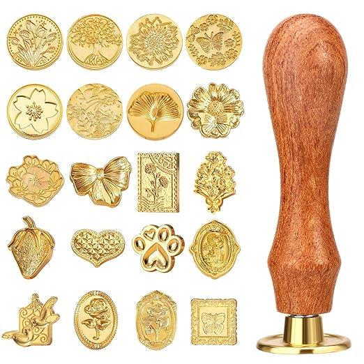Wax Seal Stamp Kit, Vintage Classic Sealing Wax Stamp Head by Draupnir