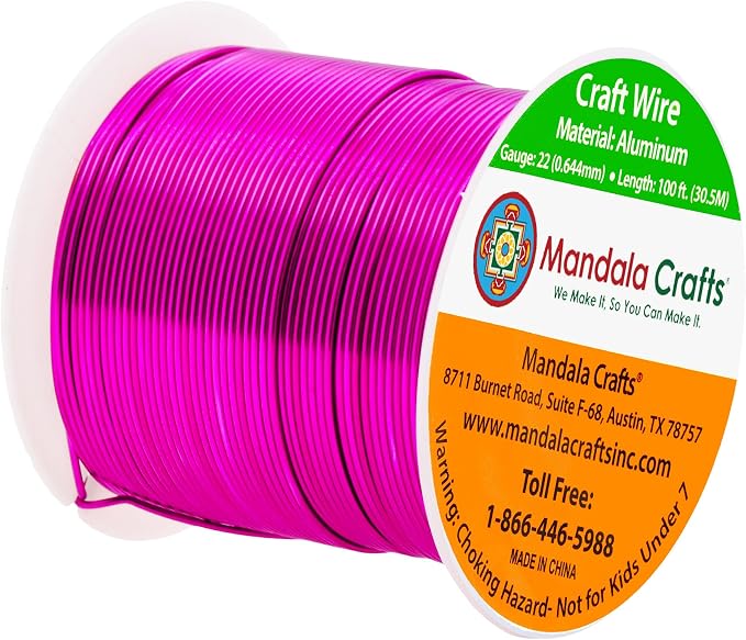 Mandala Crafts 22 Gauge Anodized Aluminum Craft Wire - Image 2