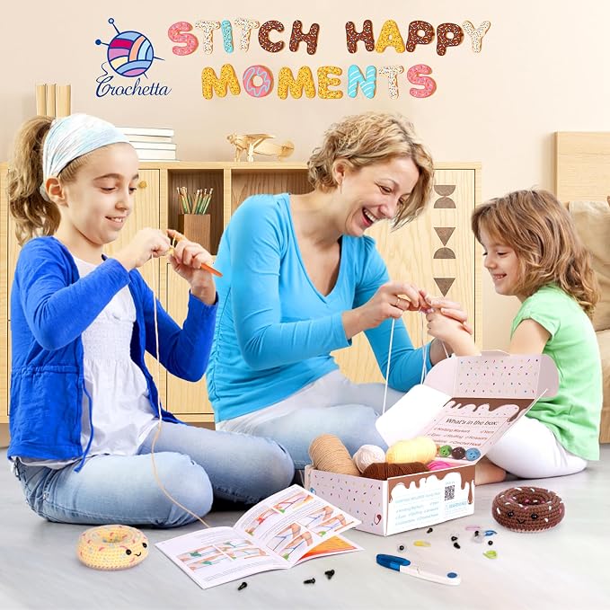 Crochet Kit for Beginners, Beginner Crochet Starter Kit w Step-by-Step Video - Image 3