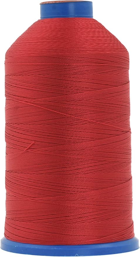 Mandala Crafts Bonded Nylon Thread Red Heavy Duty Sewing Threads by MandalaCrafts