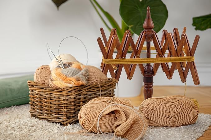 Nagina International Wooden Handcrafted Heavy Duty Wooden Yarn Ball Winder - Image 2