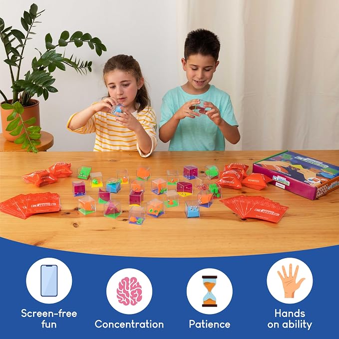 BONNYCO Brain Teaser Puzzles Cubes Kids Party Favors Pack 30 Pinata Goodie Bags - Image 4
