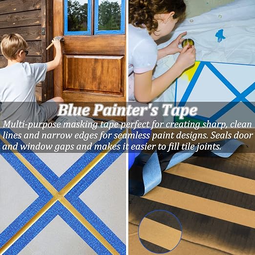 Blue Painters Tape, Masking Tapes, Premium Painter's Tape, Adhesive Paint Tape - Image 4