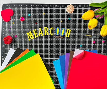 MEARCOOH 20pack 10 Colors Self Adhesive Foam Sheets 6x9 Inch 2mm, Sticky Eva - Image 3