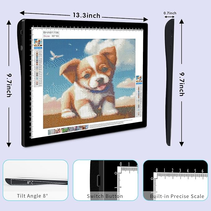 HIUKCOLED A4 Tilt-angle Light Tracing Box - Image 4