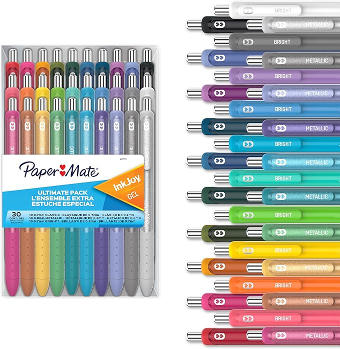 Paper Mate InkJoy Gel Pens Ultimate Pack, Retractable Pens, Featuring Classic by PaperMate