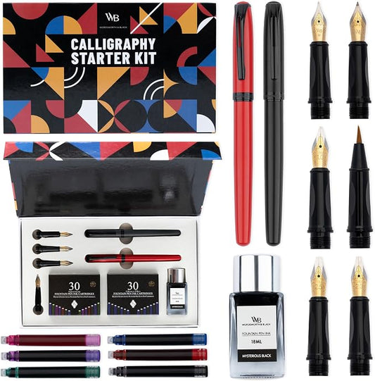 Wordsworth and Black Calligraphy Pen Set by WordsworthBlack