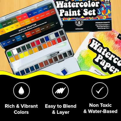Professional Watercolor Paint Set, 36 Water Colors - Image 7