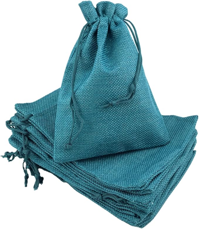 Palmhomee Pack of 25 Burlap Gift Bags by Palmhomee
