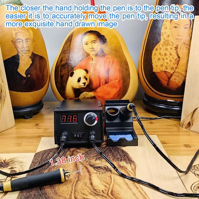 Wood Burning Tool, Wood Burner kit Pen 25~750℃, Wood Burning kit - Image 4