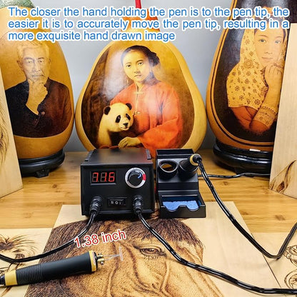 Wood Burning Tool, Wood Burner kit Pen 25~750℃, Wood Burning kit - Image 4