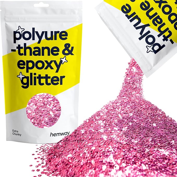 Hemway Polyurethane & Epoxy Resin Glitter 100g / 3.5oz Metallic Crystal Flake by Hemway