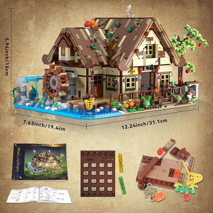 Wood Cabin Mini Building Set - Image 9