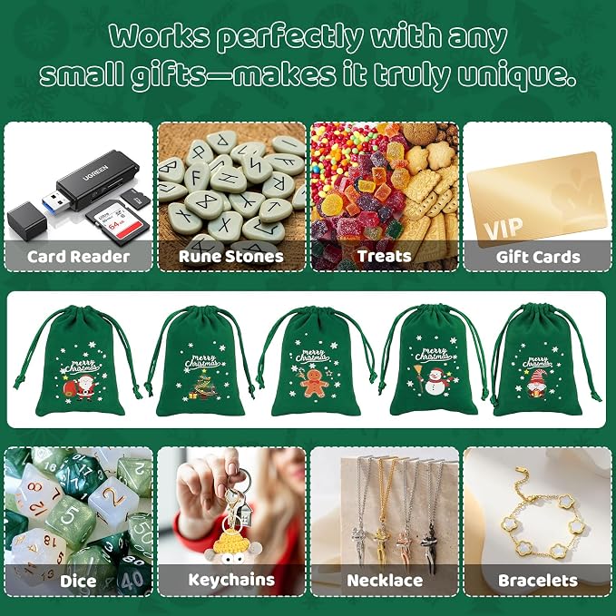 Tapleap Christmas Bags with Drawstring - Image 4