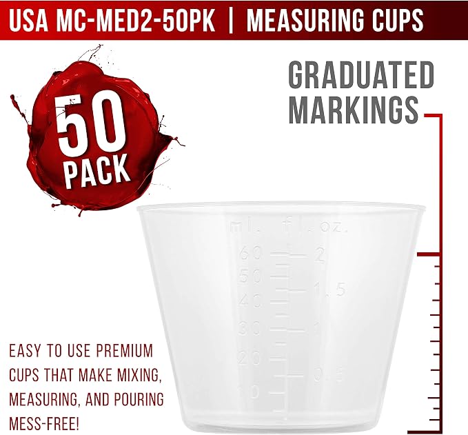 Pouring Masters 2 Oz Liquid Measuring Cups - Image 2