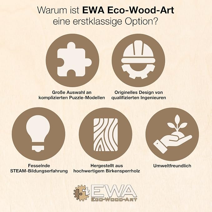 EWA Home Décor – Lion Medium 100 Pieces – Wooden Jigsaw Puzzle - Image 6