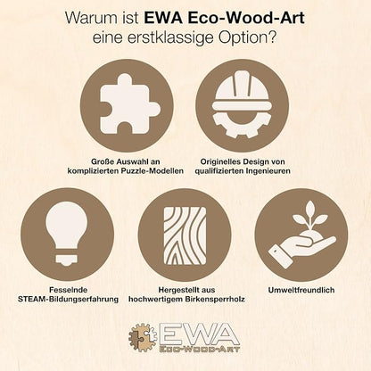 EWA Home Décor – Lion Medium 100 Pieces – Wooden Jigsaw Puzzle - Image 6