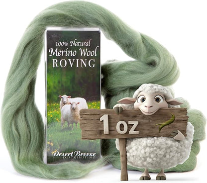 Desert Breeze Distributing 100% Natural Merino Wool Roving by DesertBreezeDistributing