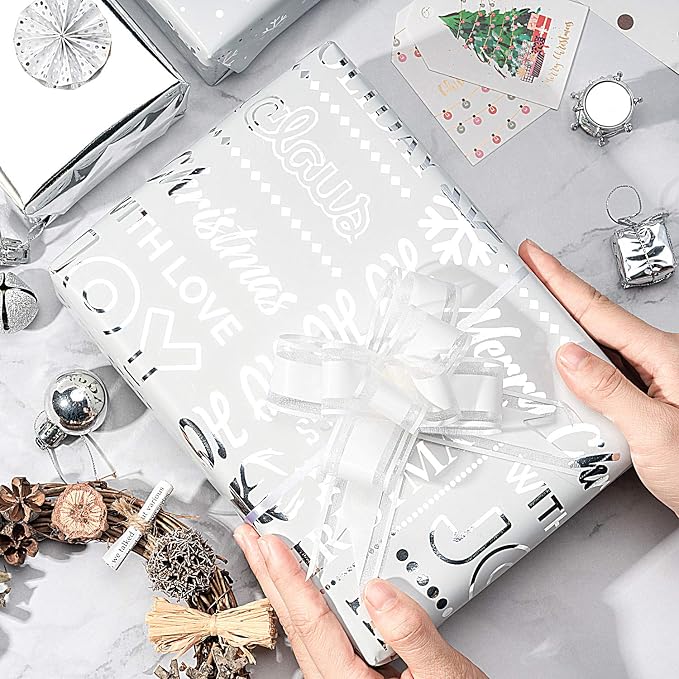 WRAPAHOLIC 30 Inch Christmas Wrapping Paper Roll - Image 4