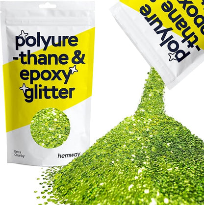 Hemway Polyurethane & Epoxy Resin Glitter 100g / 3.5oz Metallic Crystal Flake by Hemway
