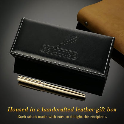 BEILUNER Gold Fountain Pen, Stunning Luxury Pens - Image 5