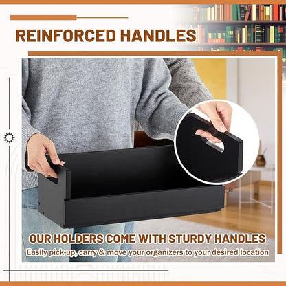 1 Set Wooden CD Storage Box Holder Shelf Cassette Tape Display Racks - Image 5