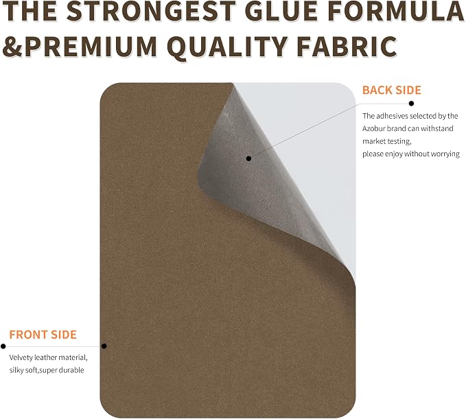 Azobur Sofa Repair Patch, 6 Piece Microfiber Patches, Self-Adhesive Patch Repair - Image 3