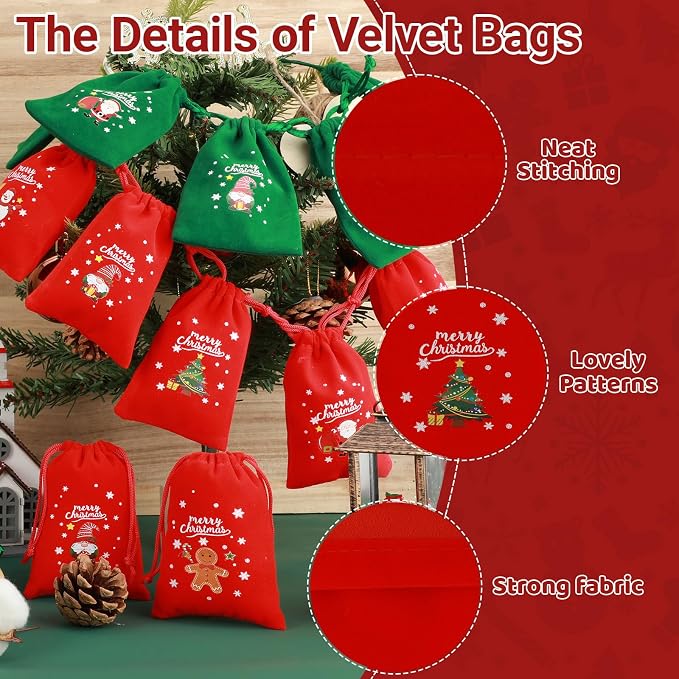 Tapleap Christmas Bags with Drawstring - Image 3