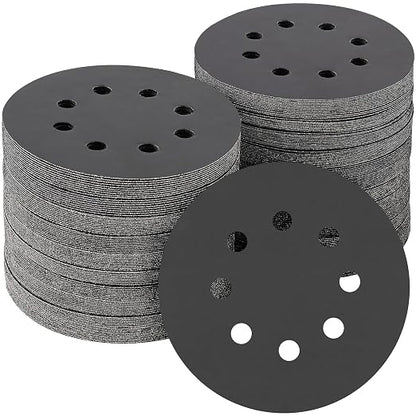 100PCS 5 inch Silicon Carbide Sanding Discs 2000 Grit, Wet Dry Orbital 5 Sander by POTUINOM