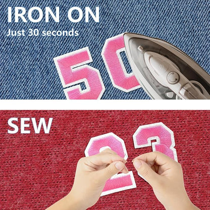 Number Iron On Patches, Numbers 0-9 Embroidery Applique Patch, DIY Decorative - Image 4