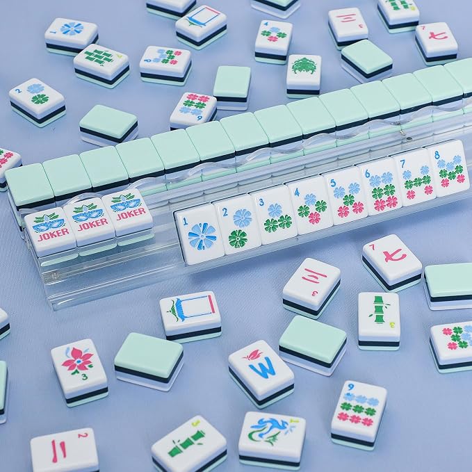 American Mahjong Tile Set with160 Acrylic 4 Layer Engraved Mahjong Tiles - Image 6