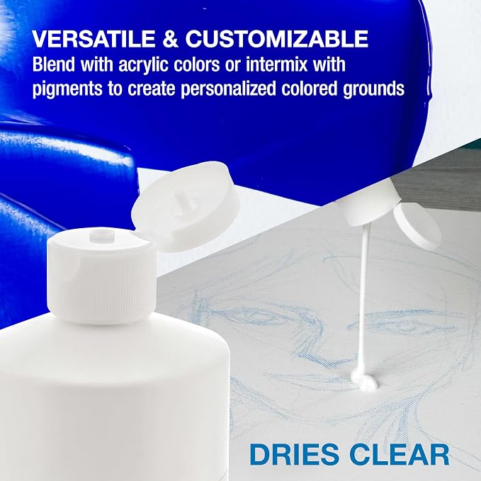 U.S. Art Supply Clear Gesso Primer - Image 3