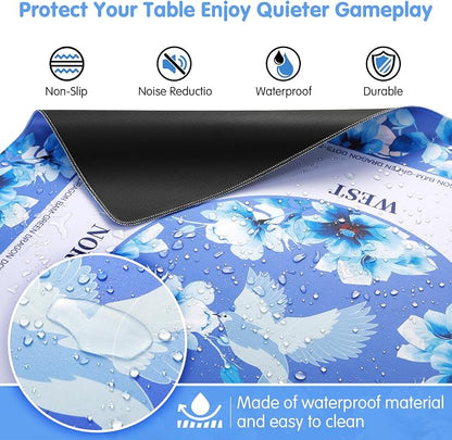 Mahjong Mat for Table 31.5x31.5Inch, Noise-Reducing American Mahjong Mat - Image 4