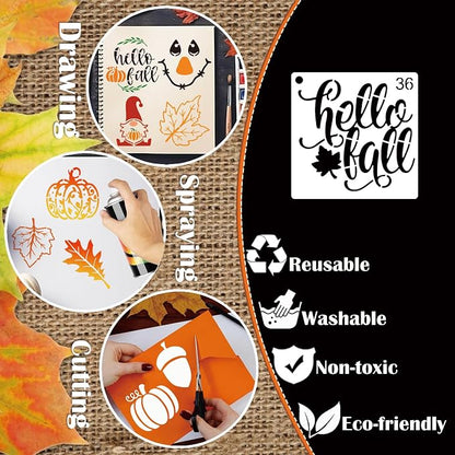 Small Stencils for Painting on Wood Reusable, 3 Inch Reusable Stencil for Craft - Image 6