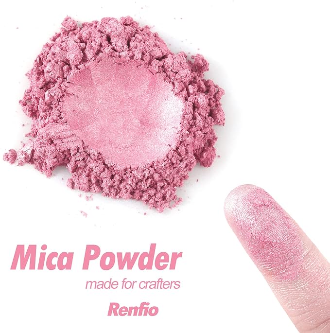 Renfio 100g Mica Powder Pigment, Metallic Natural Dye Mineral Pearl Shimmer - Image 2