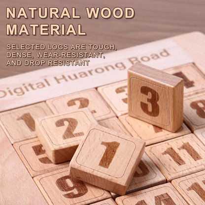 Wooden Number Sliding Puzzle，Brain Teasers Toy Tangram Slide Puzzle - Image 7