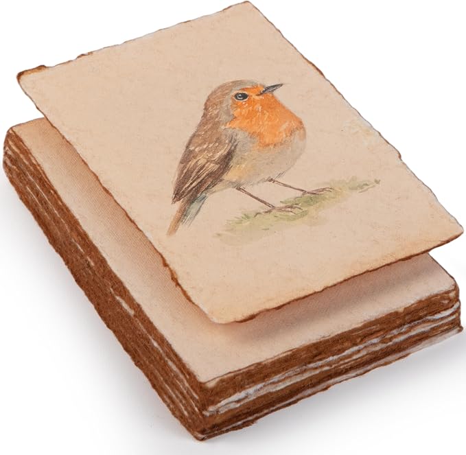 Wanderings Handmade Antique Deckle Edge Blank Cards by Wanderings