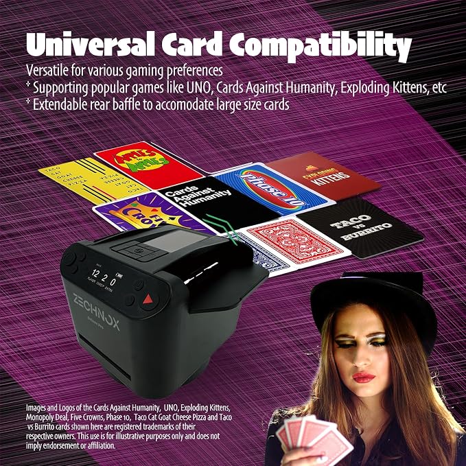 2025 New Smart 2-in-1 Automatic Card Shuffler and Dealer, Programmable Card - Image 4