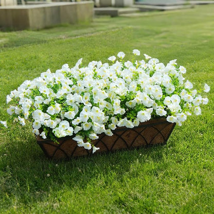 Artificial Fake Flowers For Outdoor Outside Decoration, 16 Bundles UV Resistant - Image 4