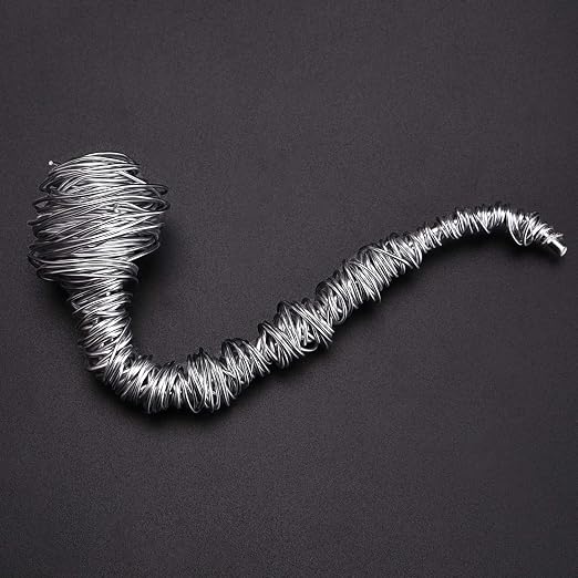 6 Rolls Silvery DIY Craft Art Aluminum Wire, 3mm in Diameter - Image 6