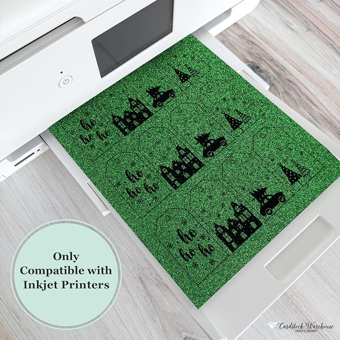 Cardstock Warehouse Diamond Print Inkjet Glitter - Image 4