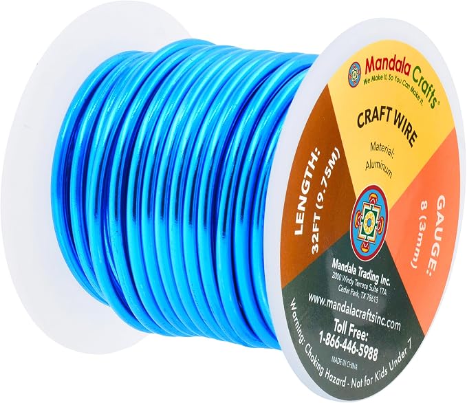 Mandala Crafts 8 Gauge Anodized Aluminum Craft Wire - Image 2