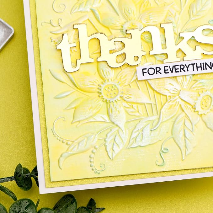 BAOFALI 3D Embossing Folders Daffodil Clear Textured - Image 6