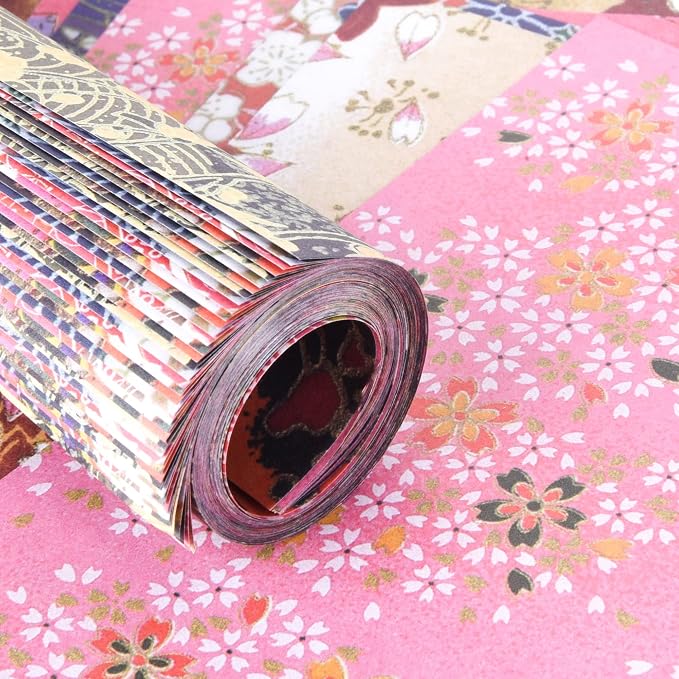 Origami Paper Kit 50 Sheets 6 Inch Square Double Sided Color 10 Vivid Sakura - Image 6