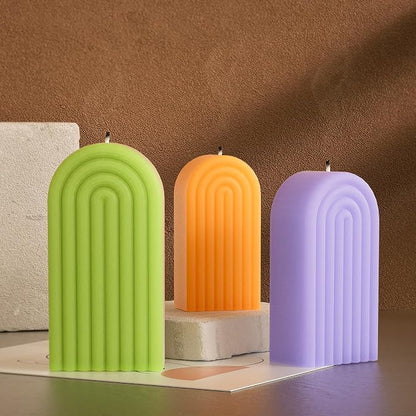 3 Pack Deep Resin Mold Arch Rectangle Door Candle Silicone 3D Animal Candle - Image 6