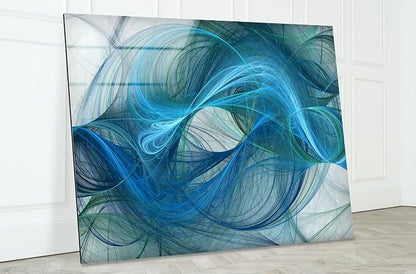 My Photostation.com 48Wx32H'' Blue Energy Abstract Wall Art – Fluid Motion - Image 8