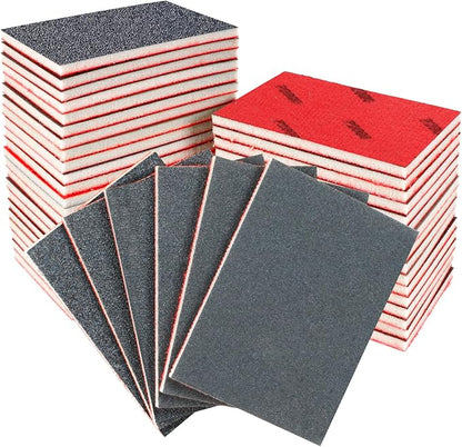 36 Pcs Sanding Sponge 80/120/180/240/320/400 Grit Sandpaper Assortment by Pukamam