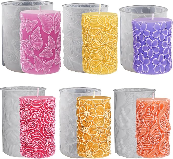 Cylinder Molds Silicone Wave Spiral Candle Mold - Image 3
