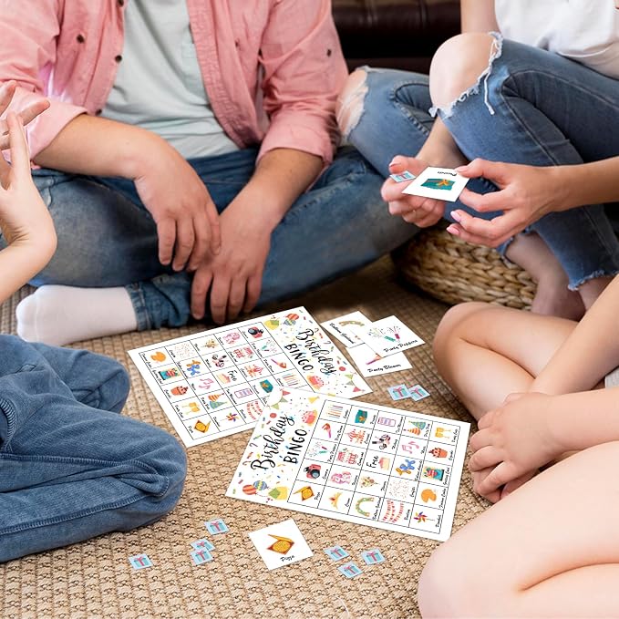 Birthday Party Bingo Game Cards, Birthday Bingo Card - Image 4