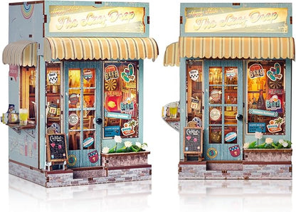 DIY Book Nook Kit, Miniature Dollhouse Bookshelf Insert by MakingLifeFunforCool